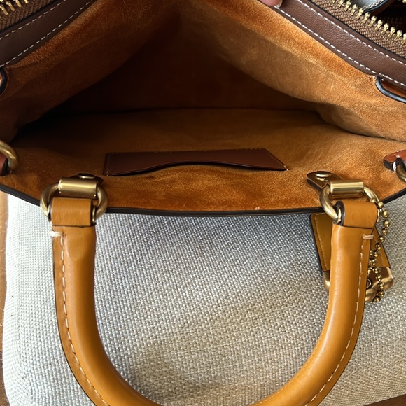 Coach Signature Rogue 25 Jacquard Textile Leather Purse Satchel Tote NWOT - Picture 9 of 13